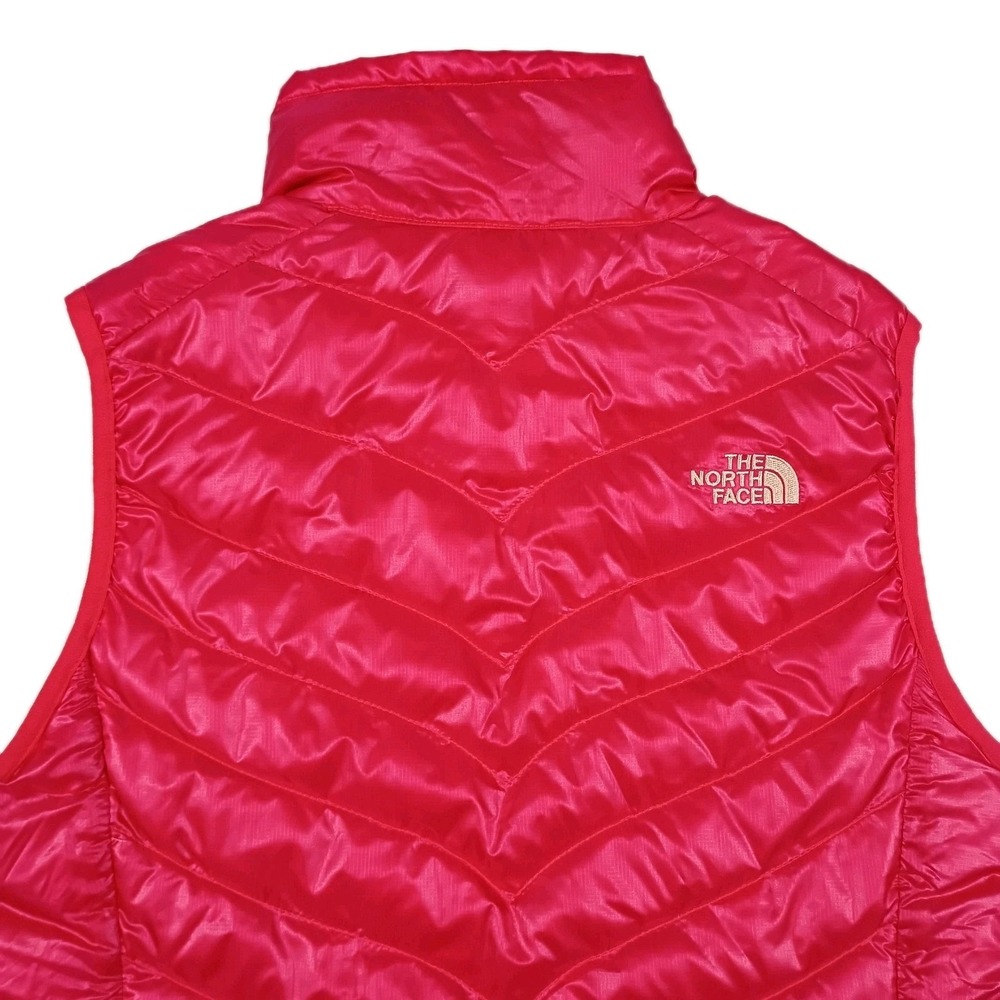 The North Face 550 Puffer Vest Goose Down  Pink Fuscia Full‎ Zip Women's Medium - Picture 5 of 15